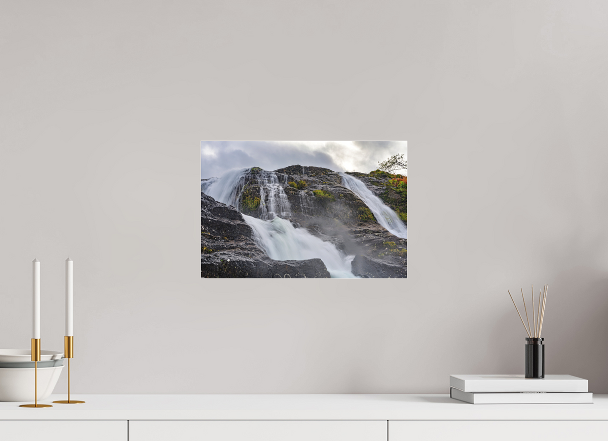 15 x 10″, Matte Acrylic Glass without frame Glencoe Waterfall on Matte Acrylic Glass without frame