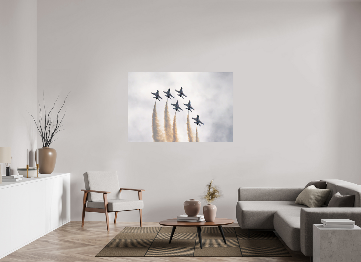 60 x 40″, Matte Acrylic Glass without frame F16 Thunderbirds Photo 9 under acrylic glass