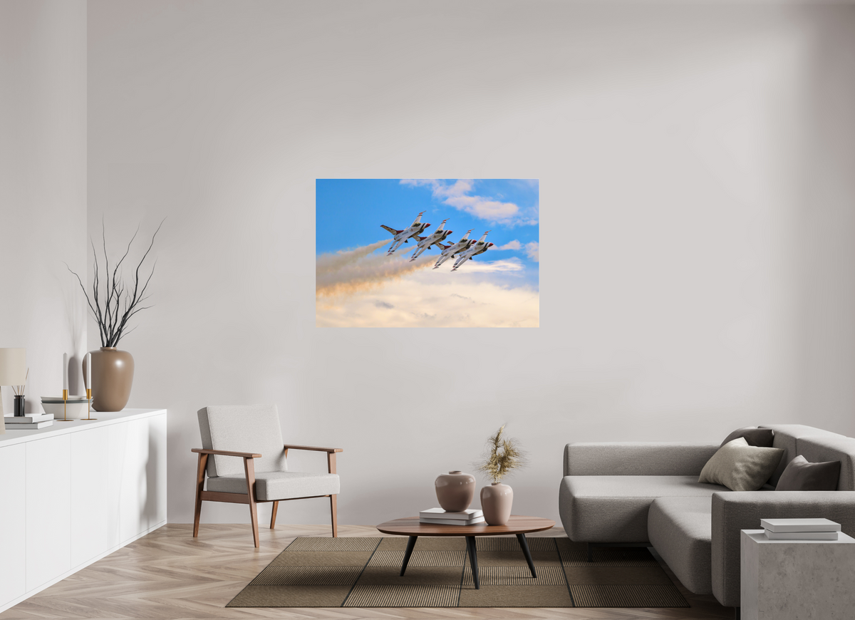 54 x 36″, Matte Acrylic Glass without frame F16 Thunderbirds Photo 3 under acrylic glass