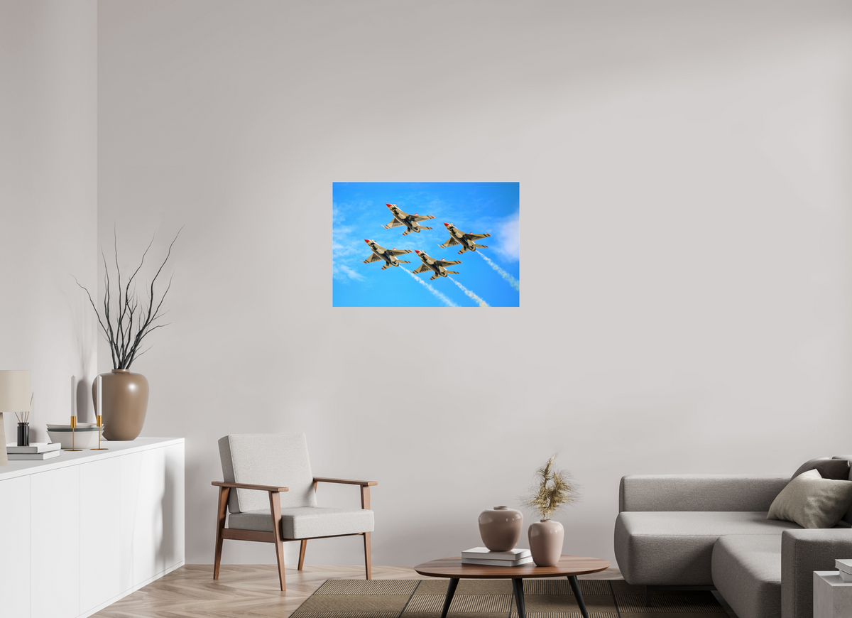36 x 24″, Matte Acrylic Glass without frame F16 Thunderbirds Photo 2 under acrylic glass