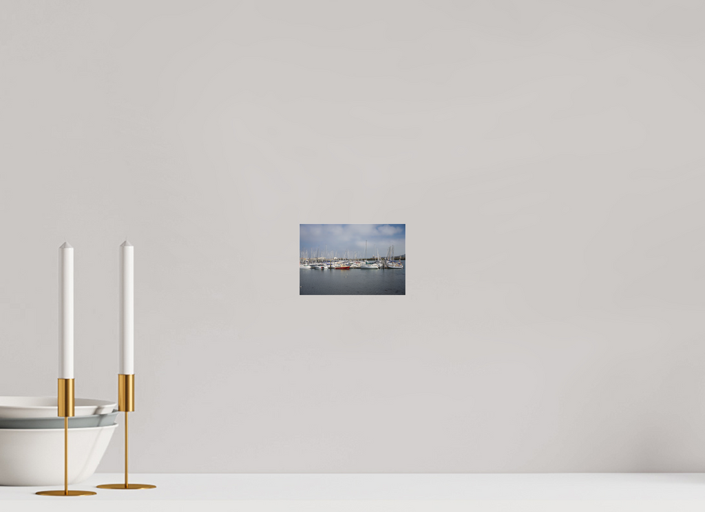 6 x 4″, Matte Acrylic Glass without frame Sailing vessels in Howth Harbour under acrylic glass