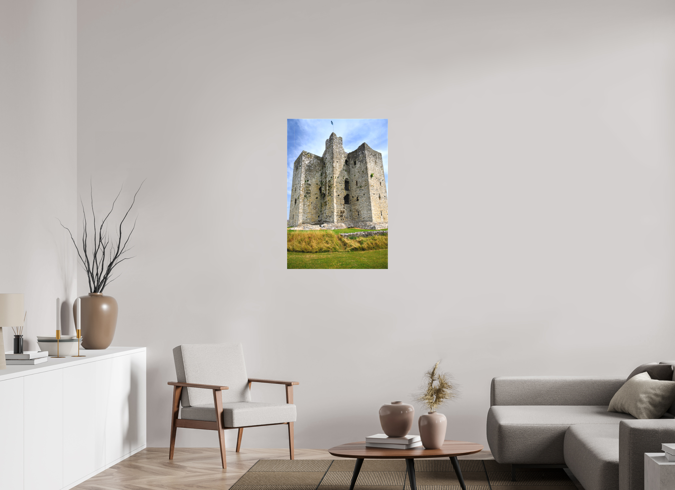 24 x 36″, Matte Canvas with wrapped edges - no frame Trim Castle on canvas