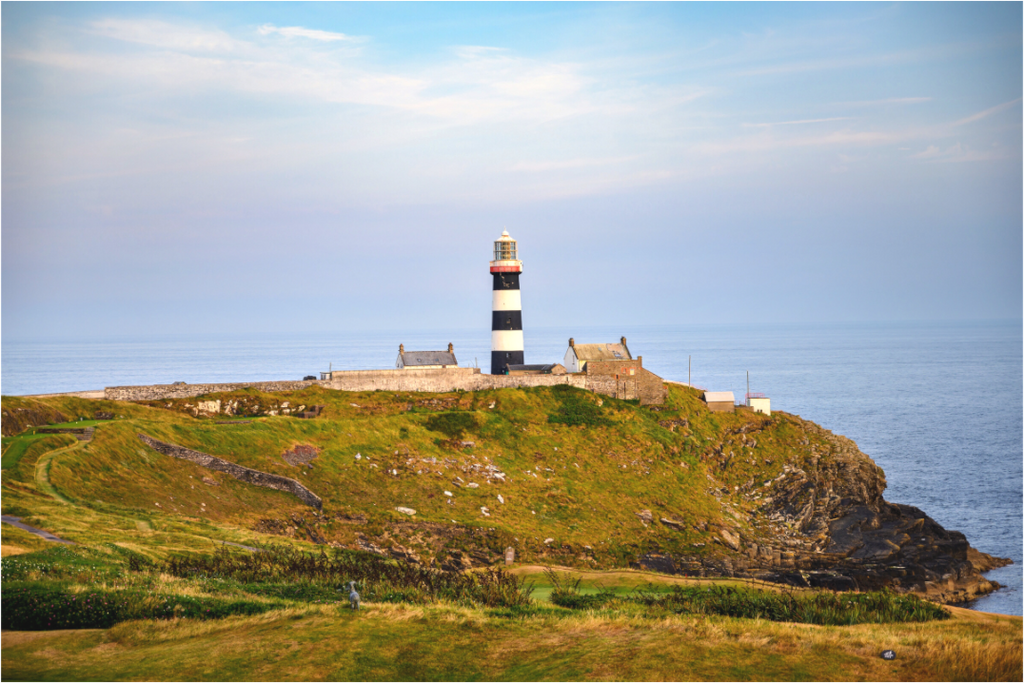 Main image Old Head Lighthouse at sunset on canvas