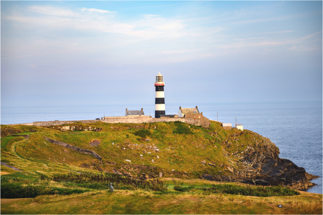 Main image Old Head Lighthouse at sunset on canvas