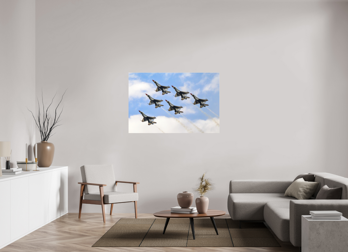 54 x 36″, Matte Acrylic Glass without frame F16 Thunderbirds Photo 10 under acrylic glass
