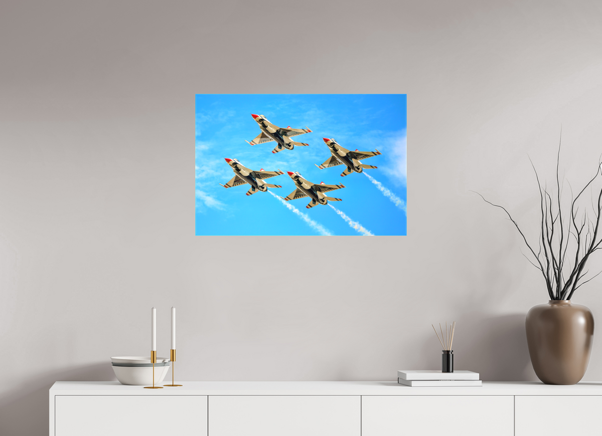 30 x 20″, Matte Canvas with wrapped edges - no frame F16 Thunderbirds Photo 2 on canvas