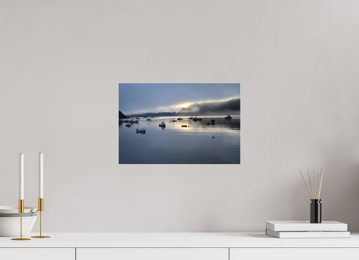 15 x 10″, Matte Acrylic Glass without frame Portree Harbor at sunrise on Matte Acrylic Glass without frame