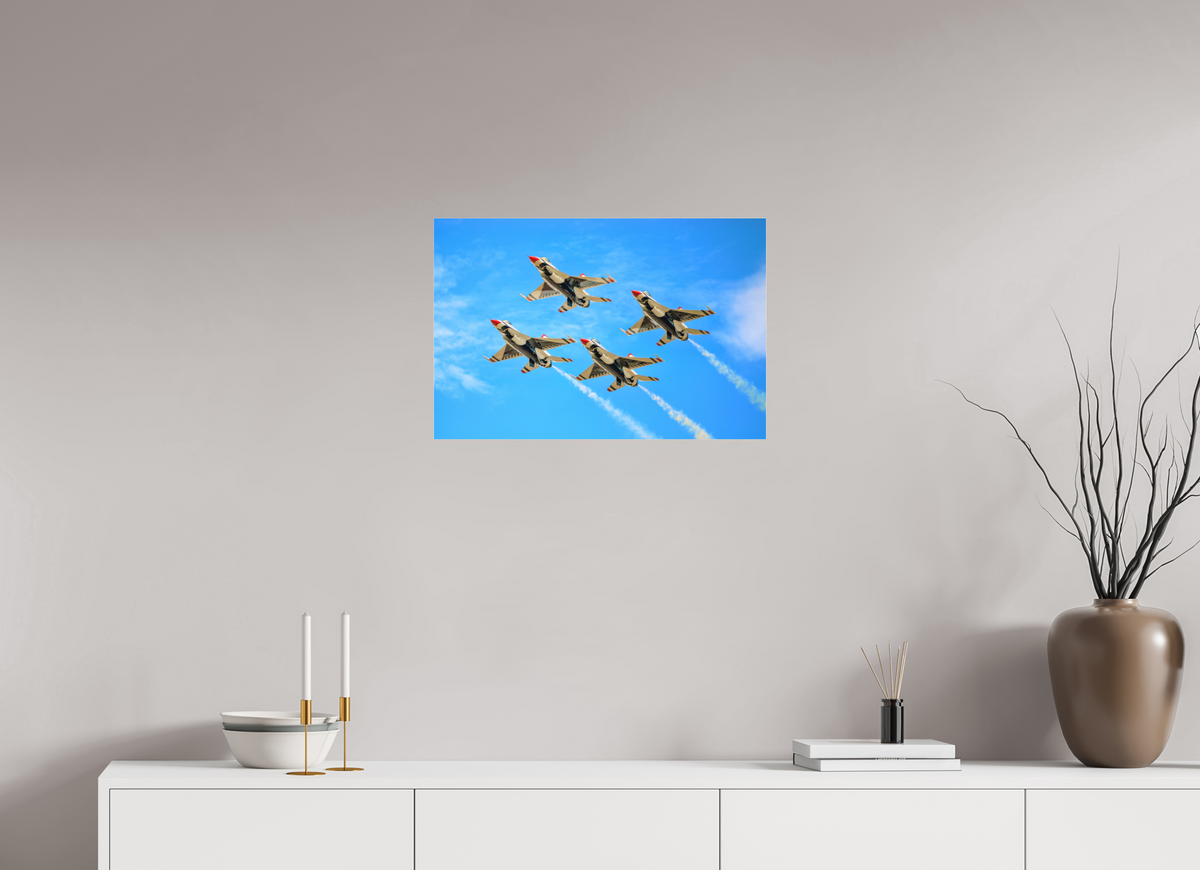 24 x 16″, Matte Acrylic Glass without frame F16 Thunderbirds Photo 2 under acrylic glass