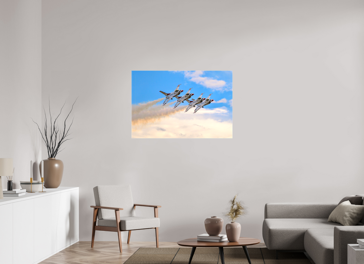 45 x 30″, Matte Canvas with wrapped edges - no frame F16 Thunderbirds Photo 3 on canvas