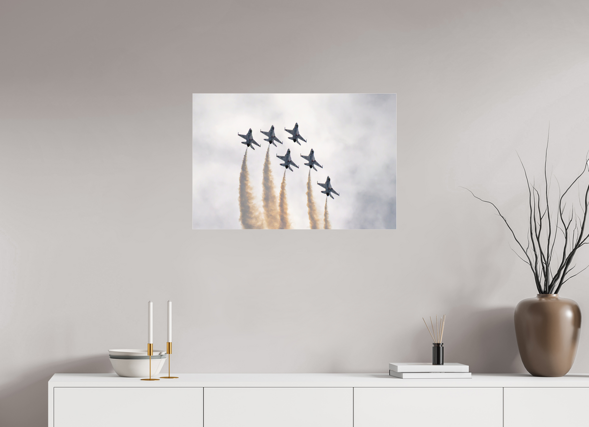 30 x 20″, Matte Acrylic Glass without frame F16 Thunderbirds Photo 9 under acrylic glass