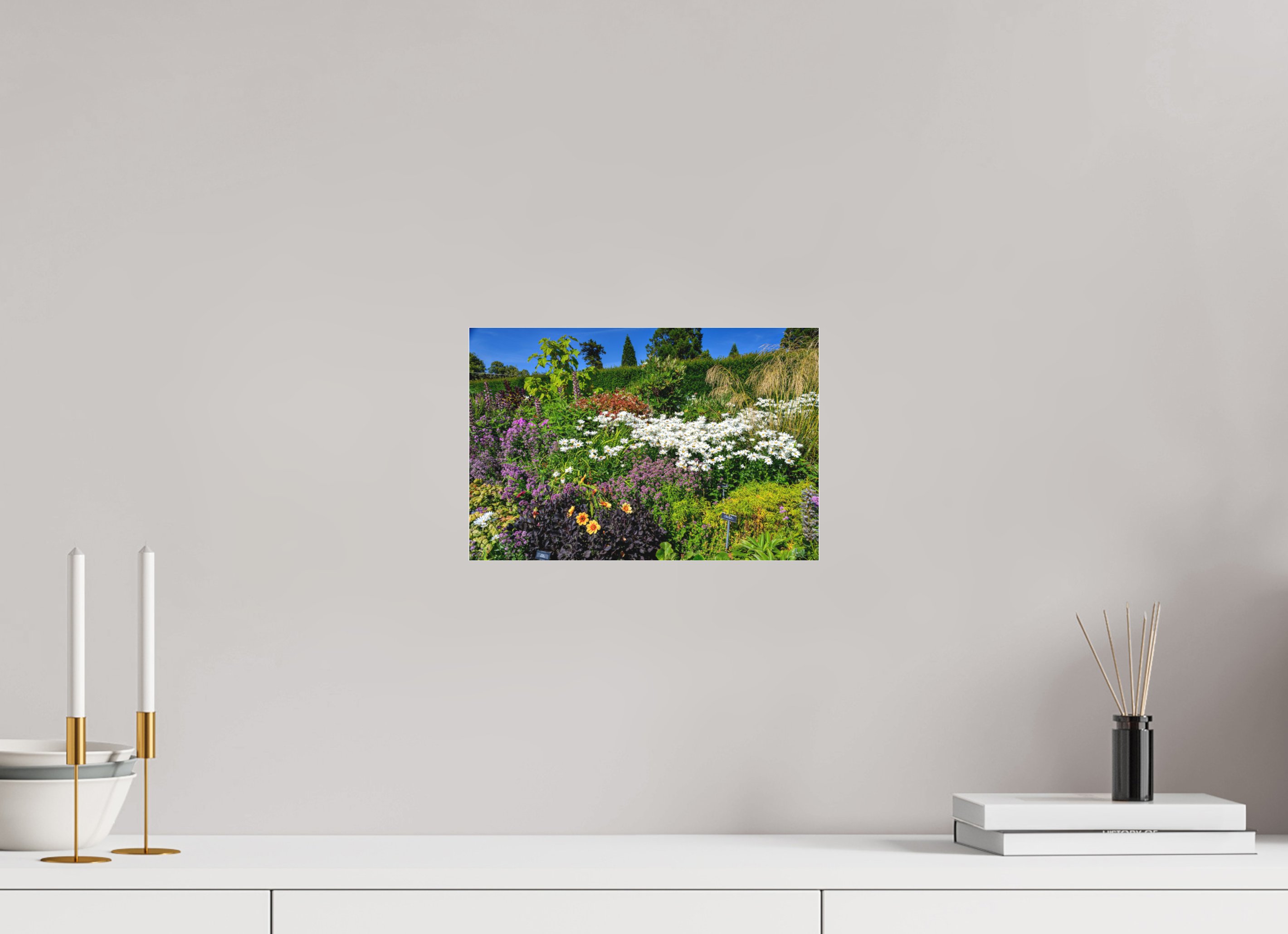 12 x 8″, Matte Acrylic Glass without frame Powerscourt Gardens A under acrylic glass