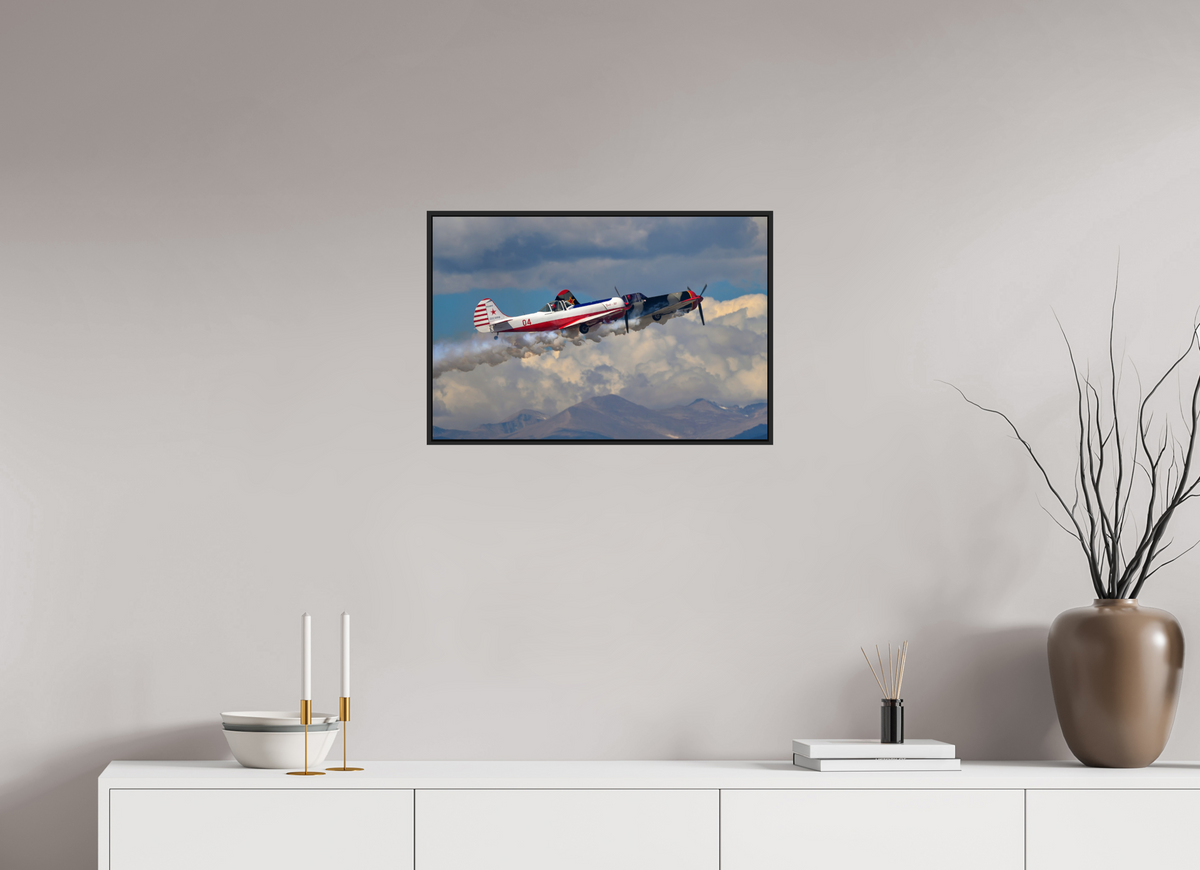 24 x 16″, Acrylic Glass Black matt .24" frame Yak 50 - Photo 3 - under acrylic glass with black frame