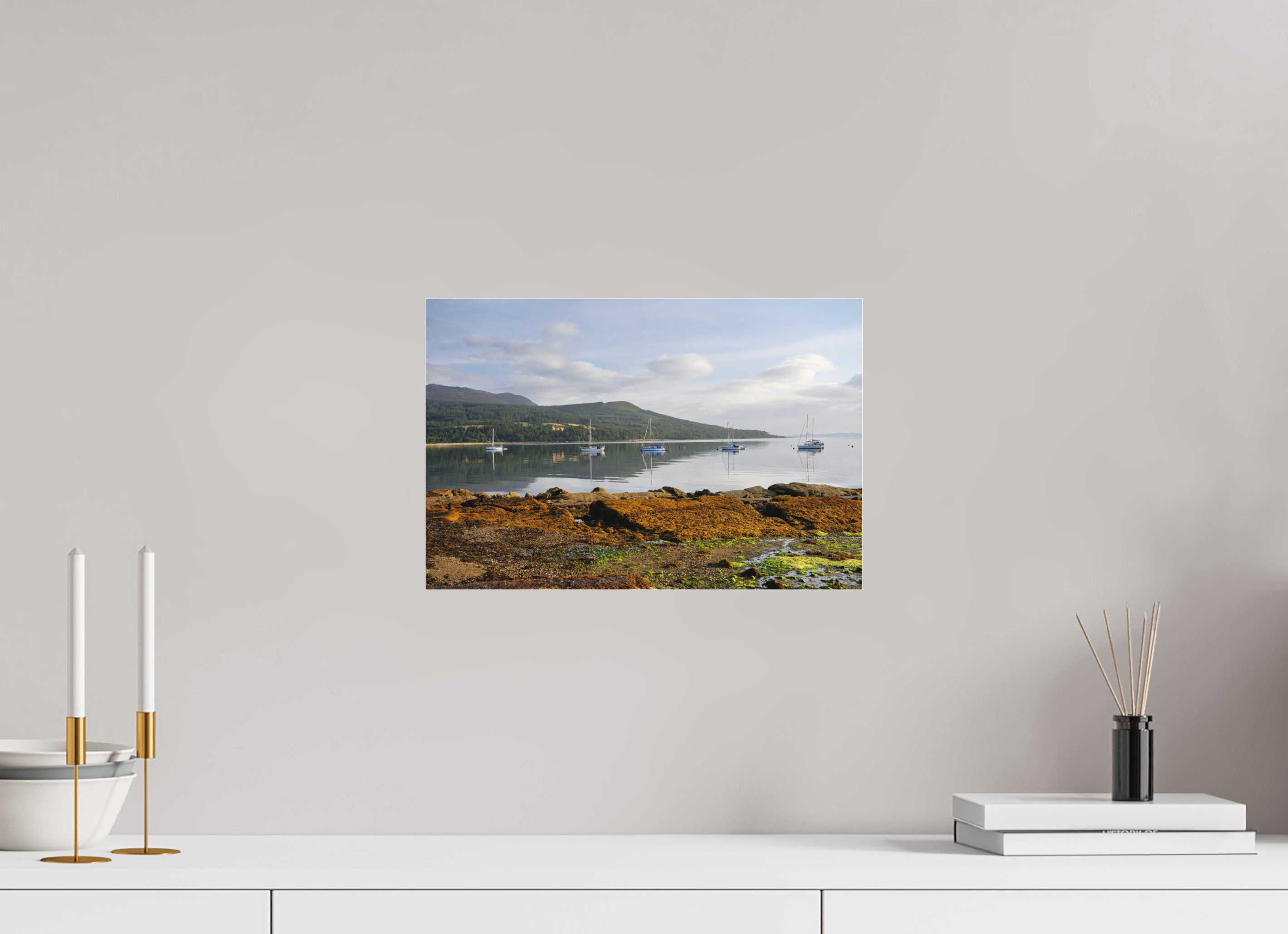15 x 10″, Matte Acrylic Glass without frame Brodick Bay at sunrise on Matte Acrylic Glass without frame