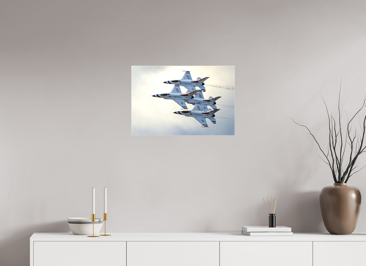 24 x 16″, Matte Canvas with wrapped edges - no frame F16 Thunderbirds Photo 1 on canvas