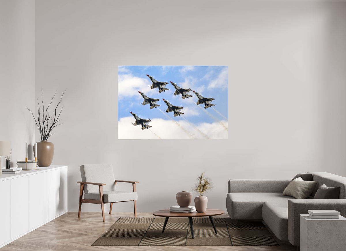 66 x 44″, Matte Acrylic Glass without frame F16 Thunderbirds Photo 10 under acrylic glass
