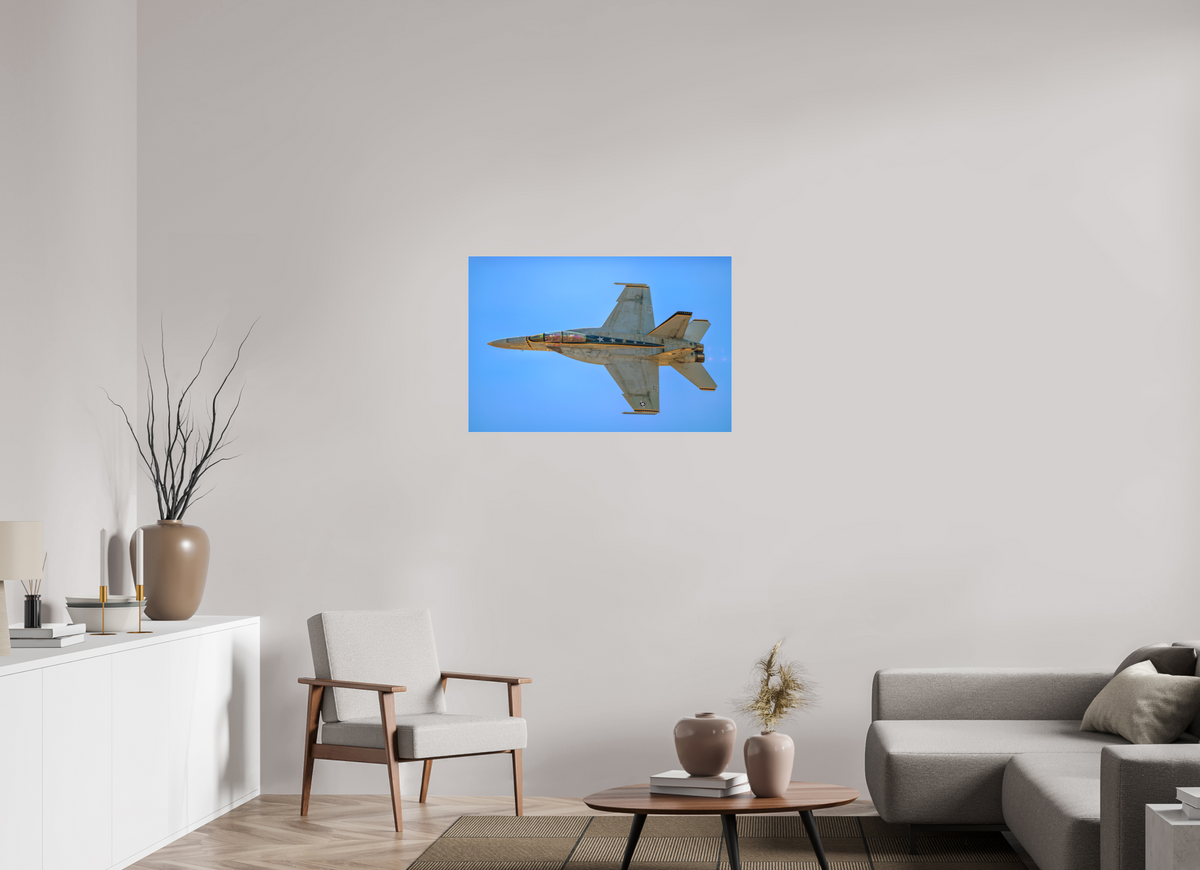 36 x 24″, Matte Acrylic Glass without frame F18A Super Hornet Photo 4 under acrylic glass