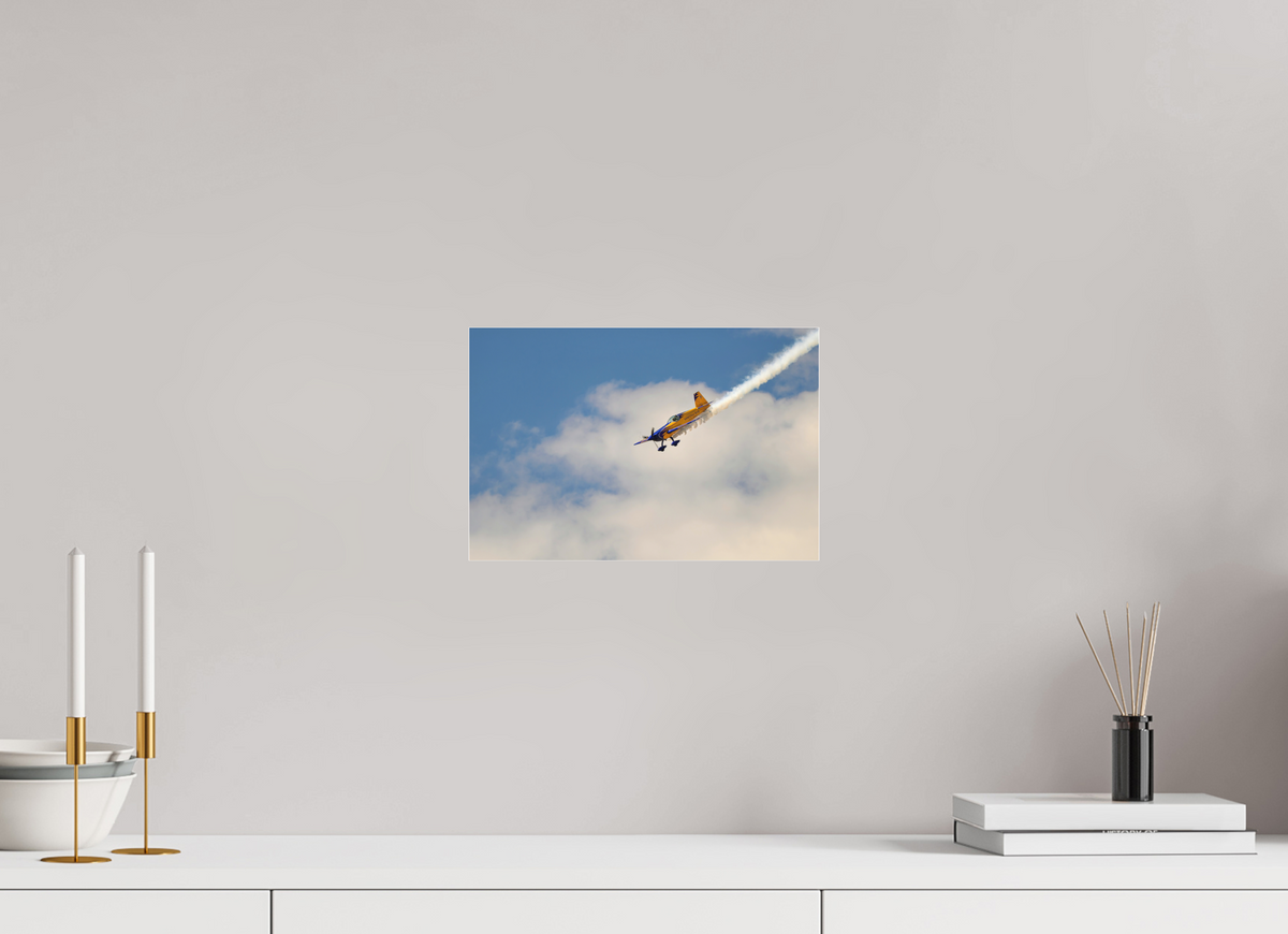 12 x 8″, Matte Acrylic Glass without frame Bob Freeman in his "Extra 330S" under acrylic glass