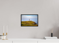 12 x 8″, Acrylic Glass Black matt .24" frame Old Head Lighthouse at sunset under acrylic glass with black frame