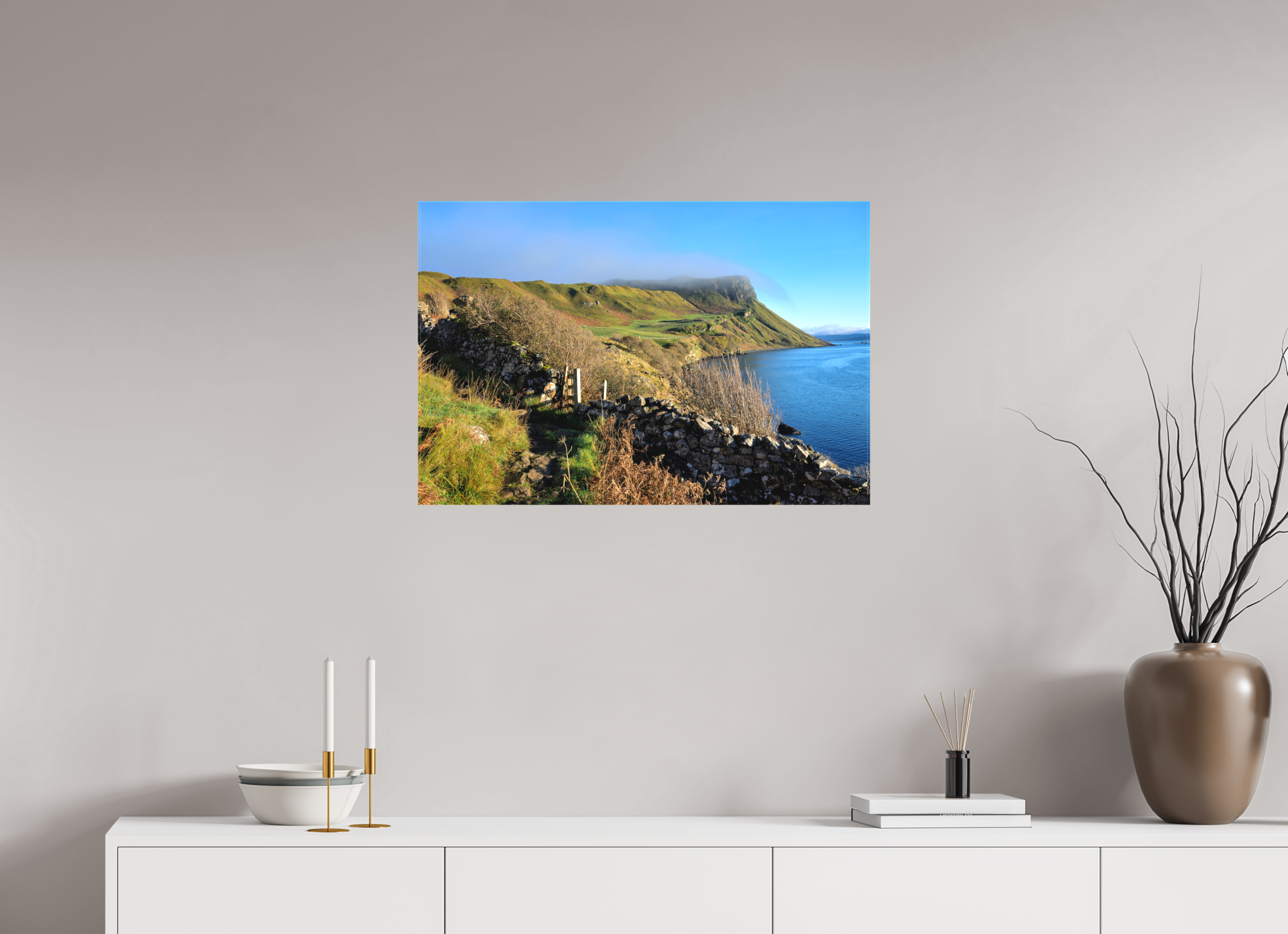 30 x 20″, Matte Canvas with wrapped edges - no frame Pathway on the Scorrybreac Circular on Canvas