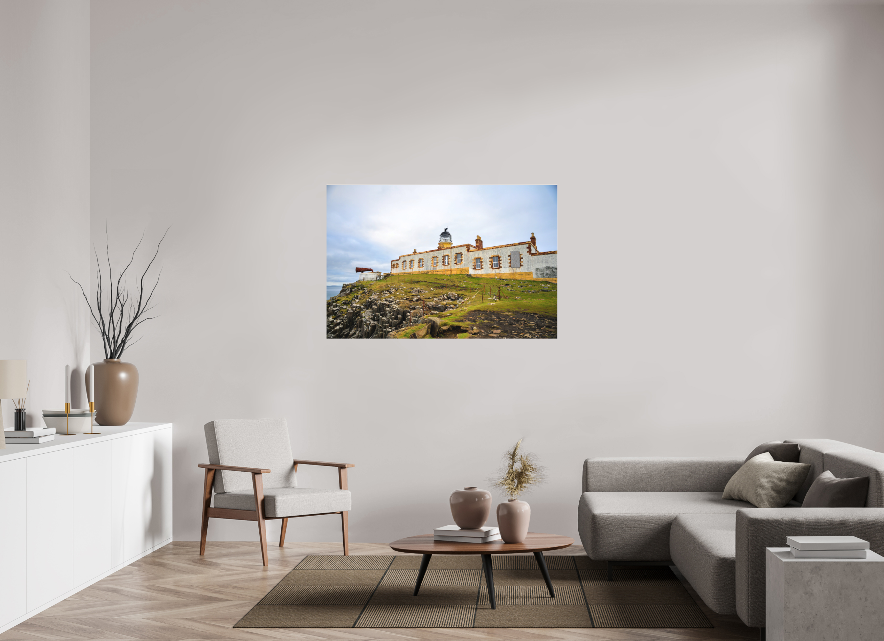 54 x 36″, Matte Acrylic Glass without frame Neist Point Lighthouse on Matte Acrylic Glass without frame