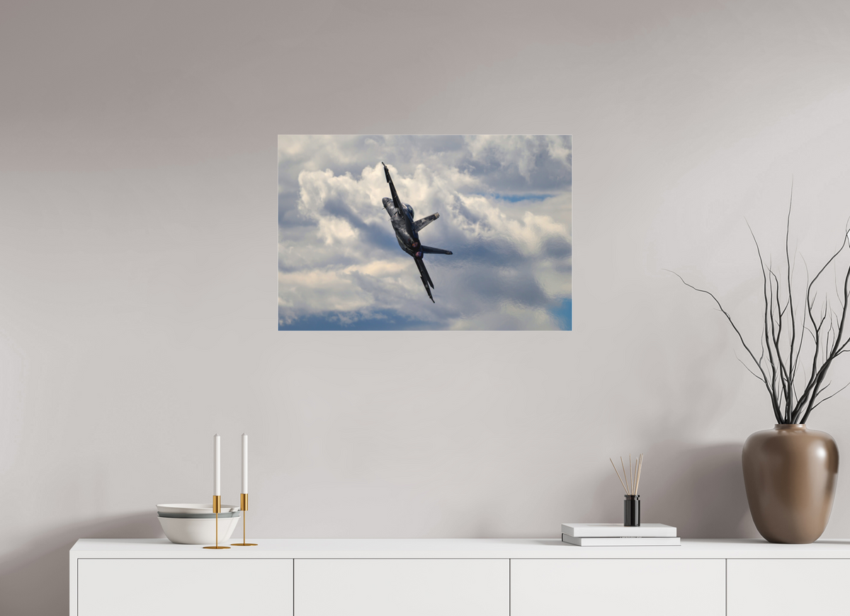 30 x 20″, Matte Acrylic Glass without frame F18A Super Hornet under acrylic glass