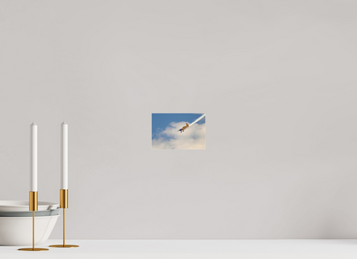 6 x 4″, Matte Acrylic Glass without frame Bob Freeman in his "Extra 330S" under acrylic glass