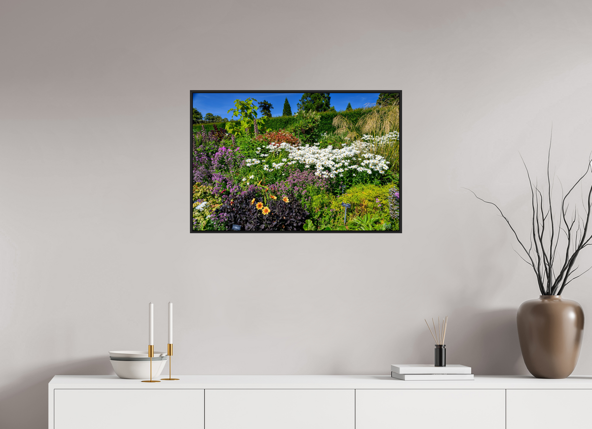 30 x 20″, Acrylic Glass Black matt .24" frame Powerscourt Gardens A under acrylic glass with black frame