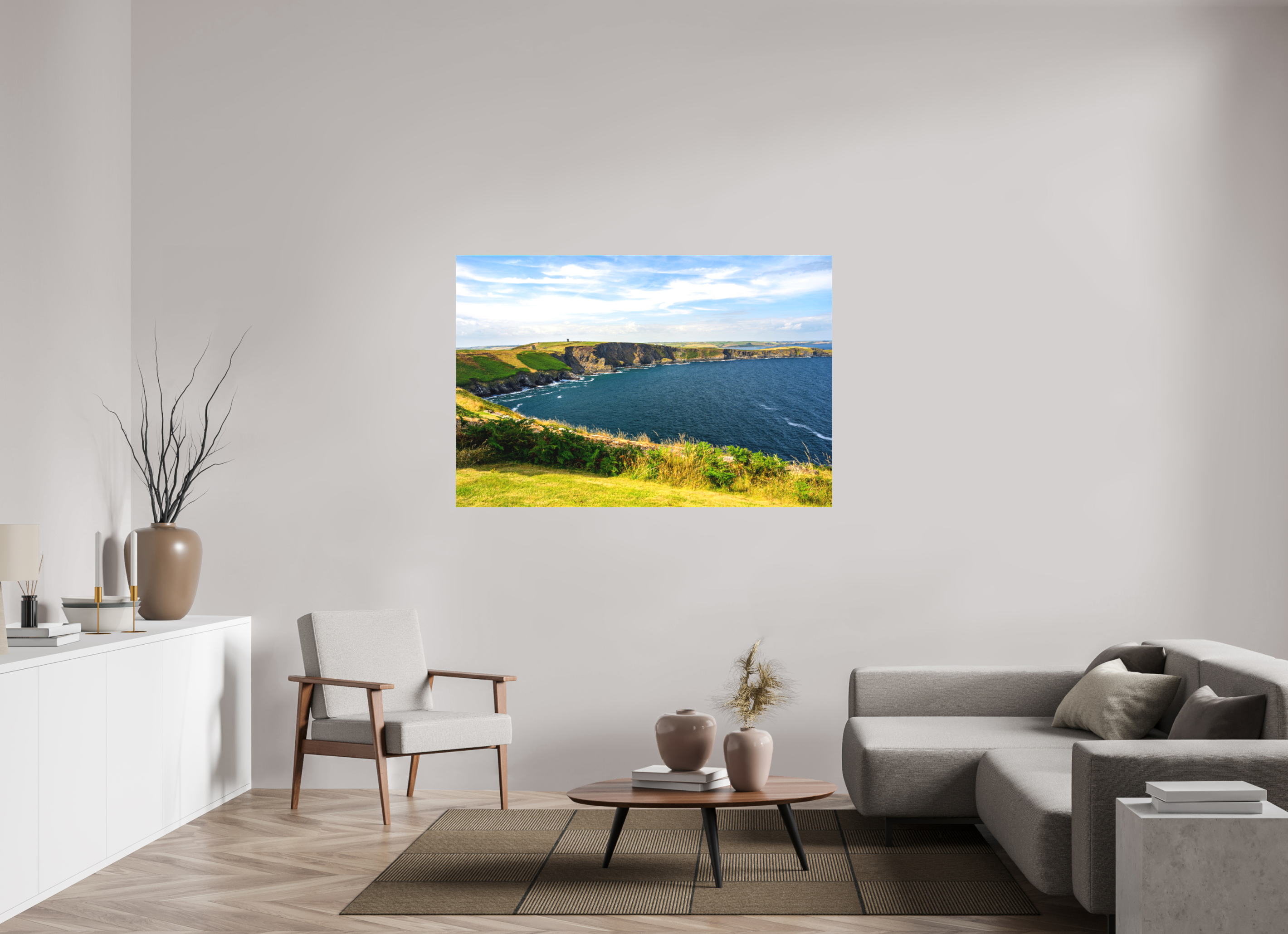 60 x 40″, Matte Canvas with wrapped edges - no frame Holeopen Bay East on canvas