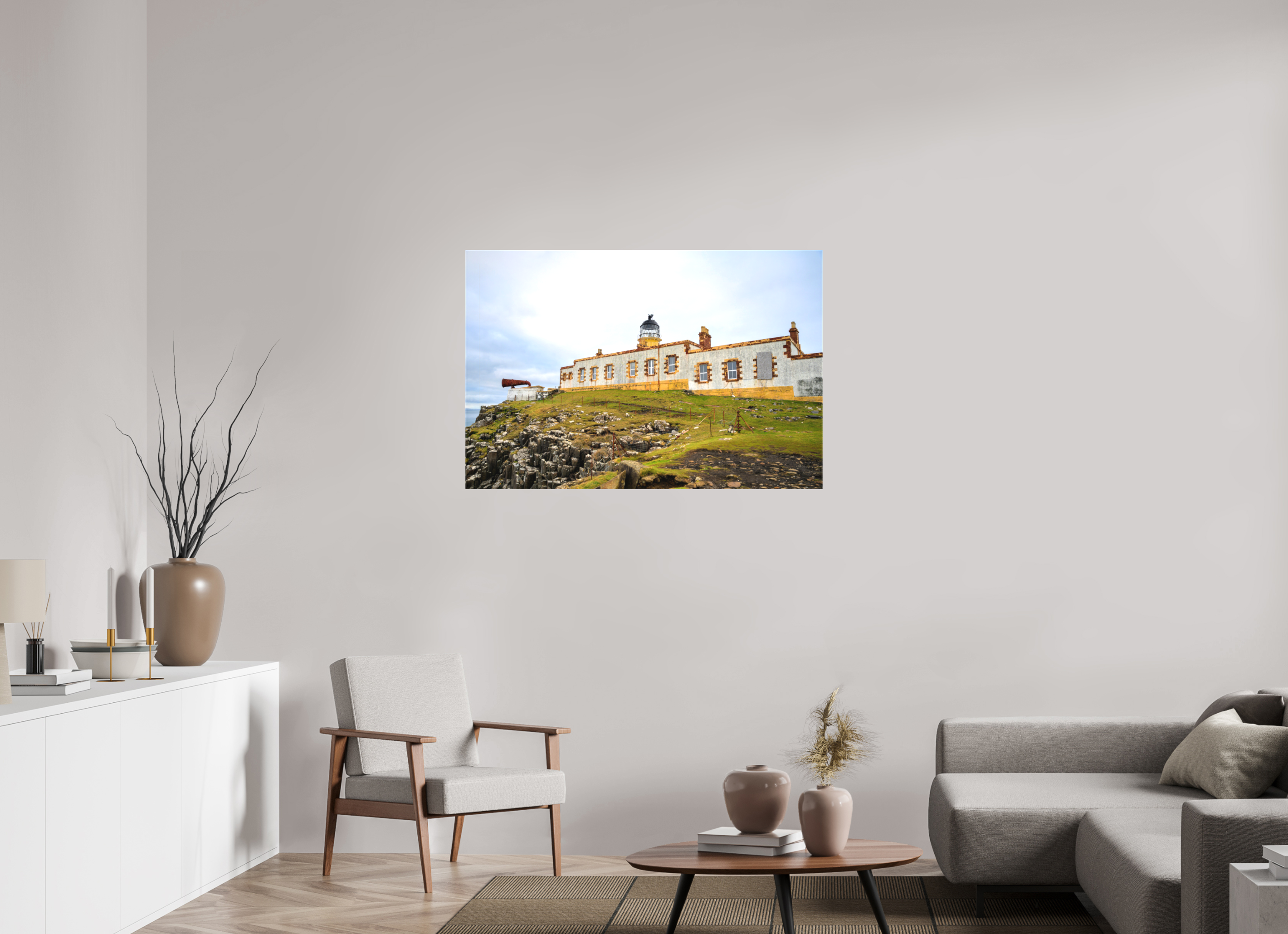 45 x 30″, Matte Canvas with wrapped edges - no frame Neist Point Lighthouse on canvas