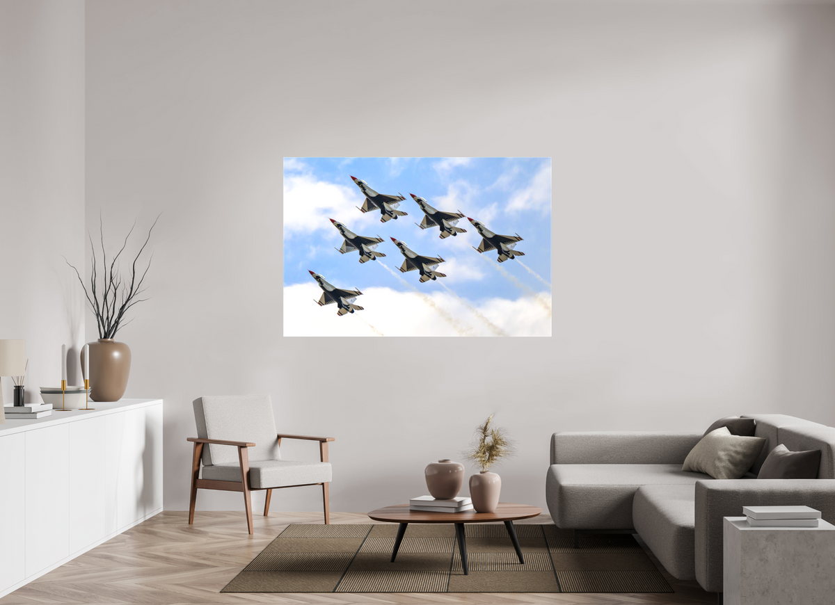 66 x 44″, Matte Canvas with wrapped edges - no frame F16 Thunderbirds Photo 10 on canvas