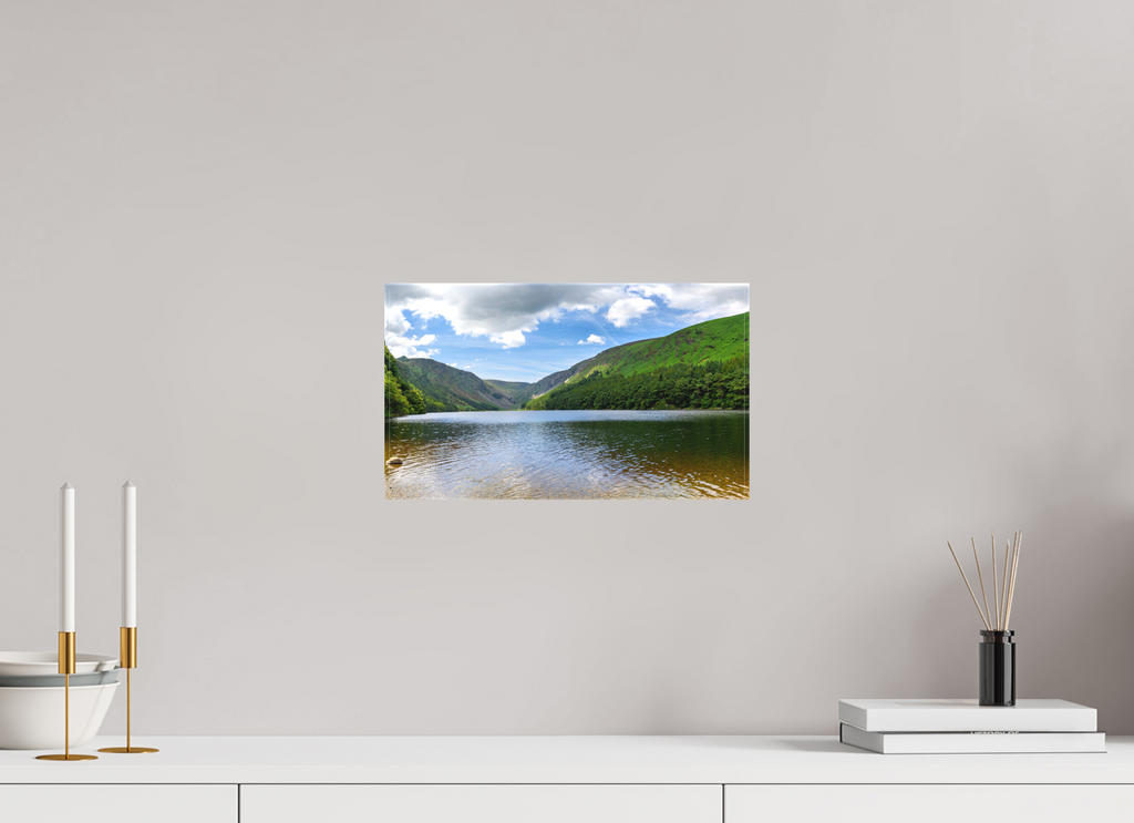 13.8 x 8″, Matte Canvas with wrapped edges - no frame Upper Lake at Glendalough on canvas