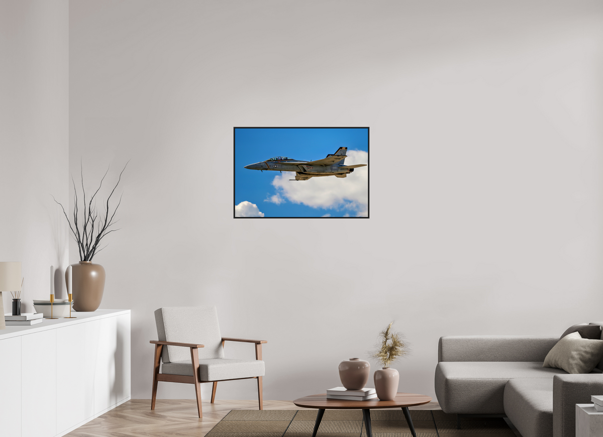 36 x 24″, Acrylic Glass Black matt .24" frame F18A Super Hornet Photo 3 under acrylic glass with black frame