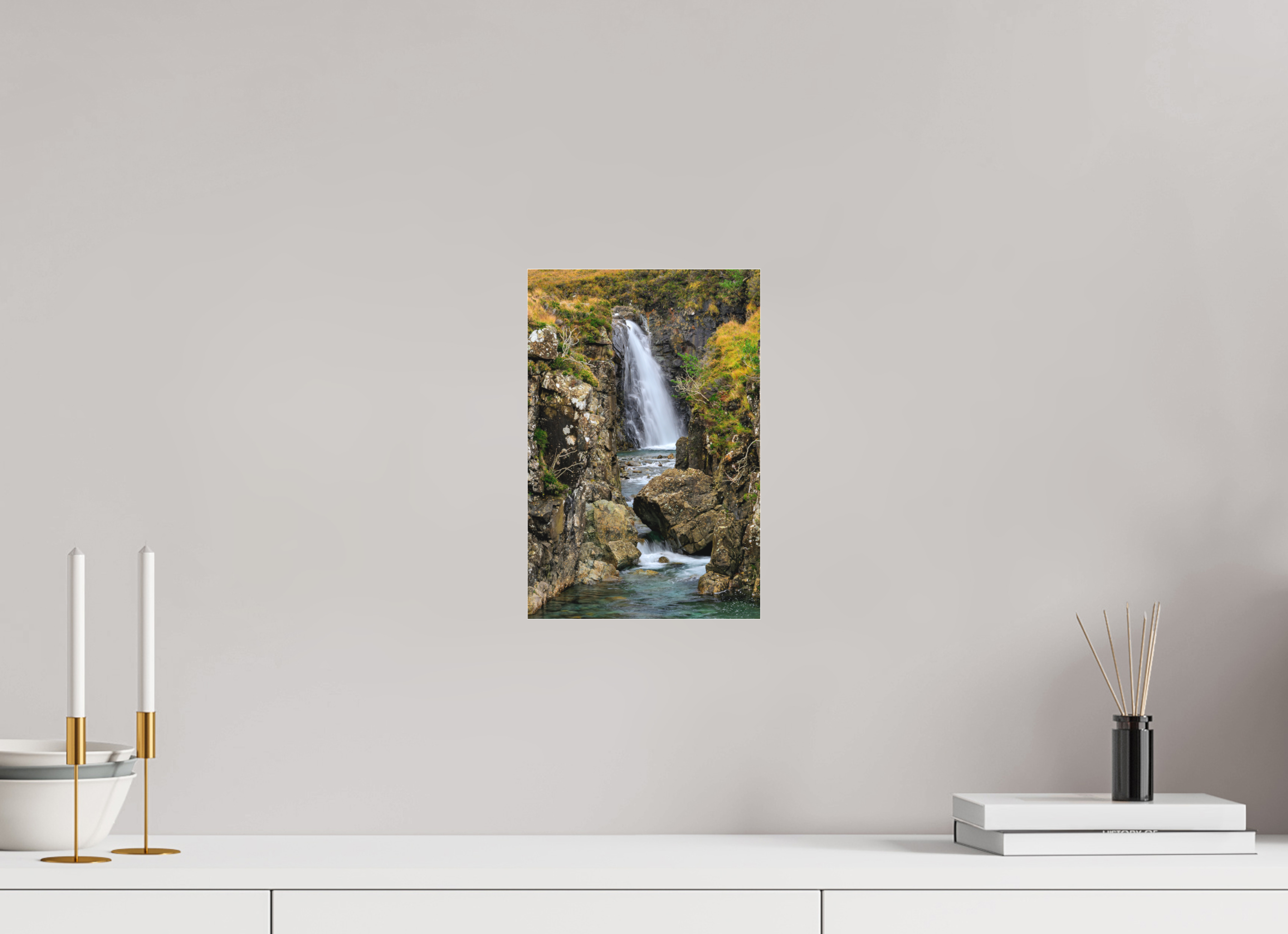 8 x 12″, Matte Acrylic Glass without frame Fairy Pools Waterfall on Matte Acrylic Glass without frame