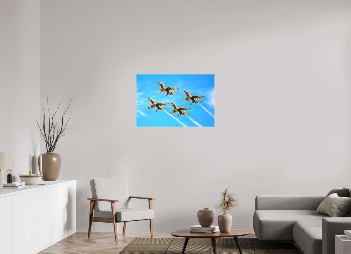 36 x 24″, Matte Canvas with wrapped edges - no frame F16 Thunderbirds Photo 2 on canvas