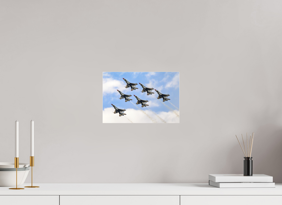 12 x 8″, Matte Acrylic Glass without frame F16 Thunderbirds Photo 10 under acrylic glass