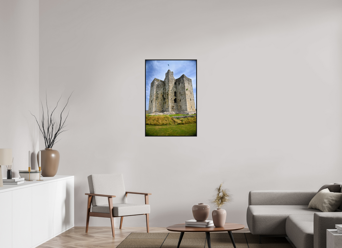 24 x 36″, Acrylic Glass Black matt .24" frame Trim Castle under acrylic glass with black frame