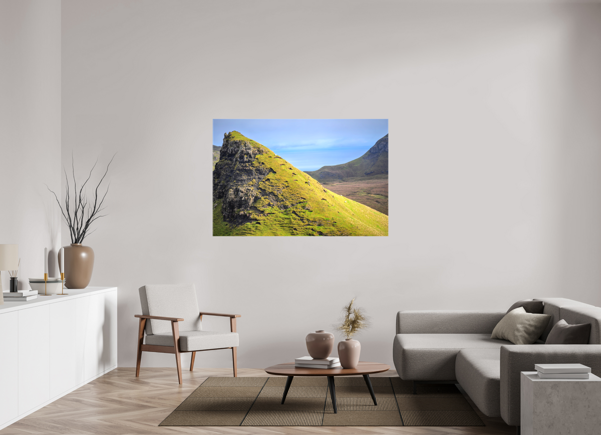 60 x 40″, Matte Canvas with wrapped edges - no frame Sheep grazing near the Quiraing on canvas