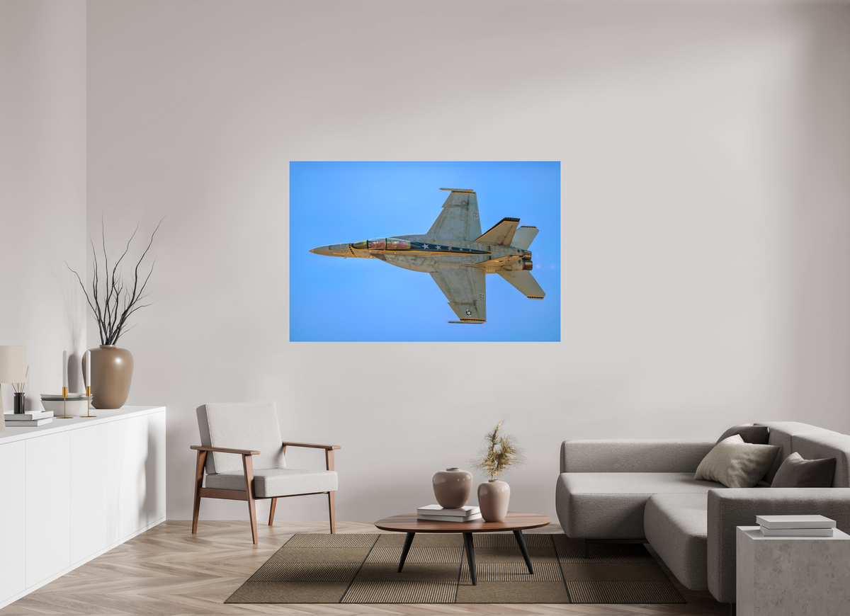 66 x 44″, Matte Acrylic Glass without frame F18A Super Hornet Photo 4 under acrylic glass