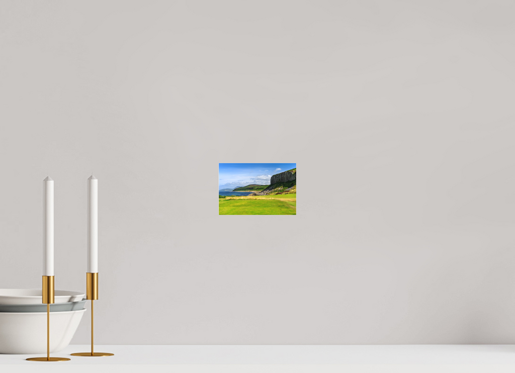 6 x 4″, Matte Acrylic Glass without frame Cliff view from the Shiskine golf course on Matte Acrylic Glass without frame