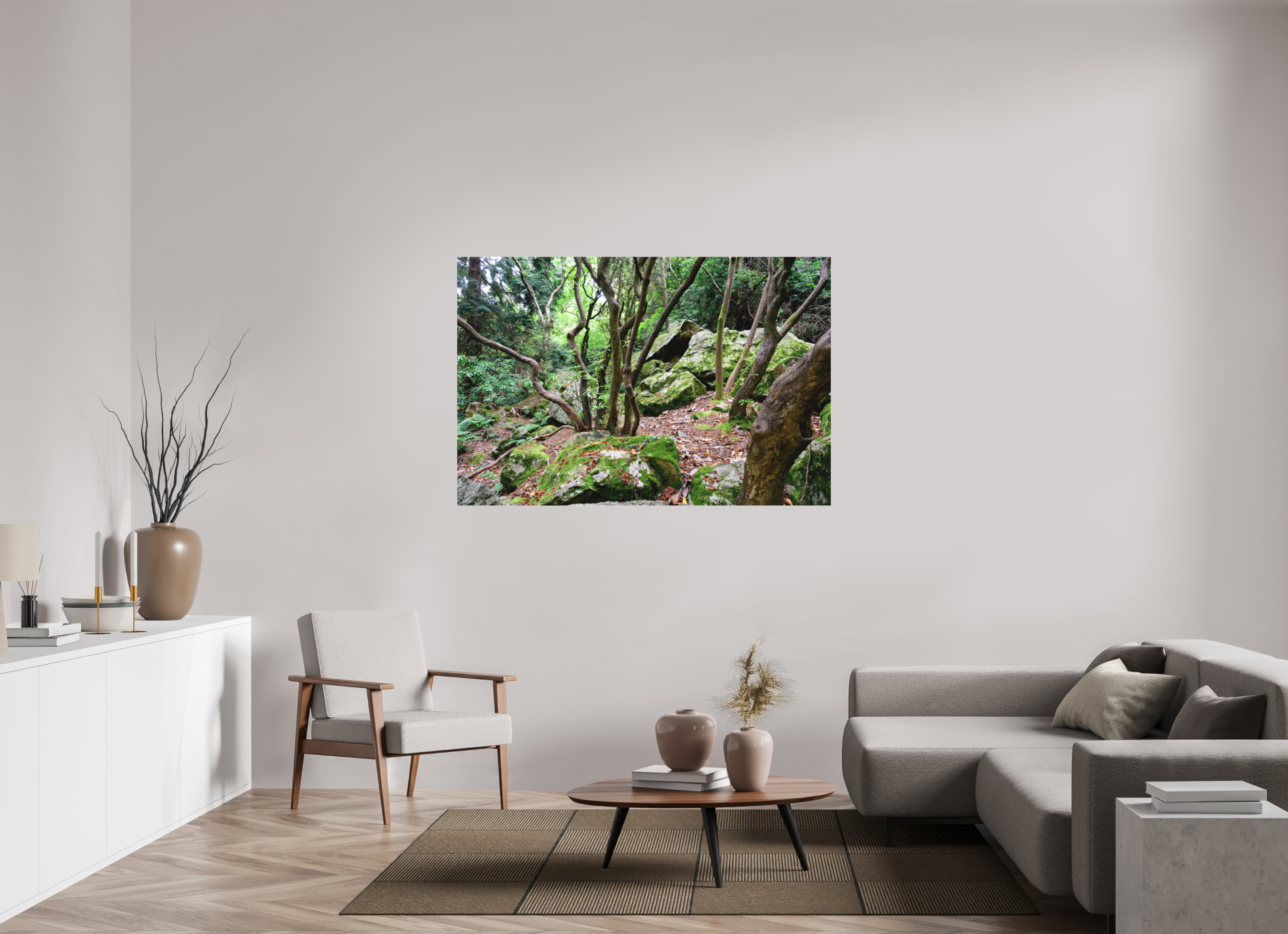 60 x 40″, Matte Acrylic Glass without frame Enchanted forest near Howth under acrylic glass