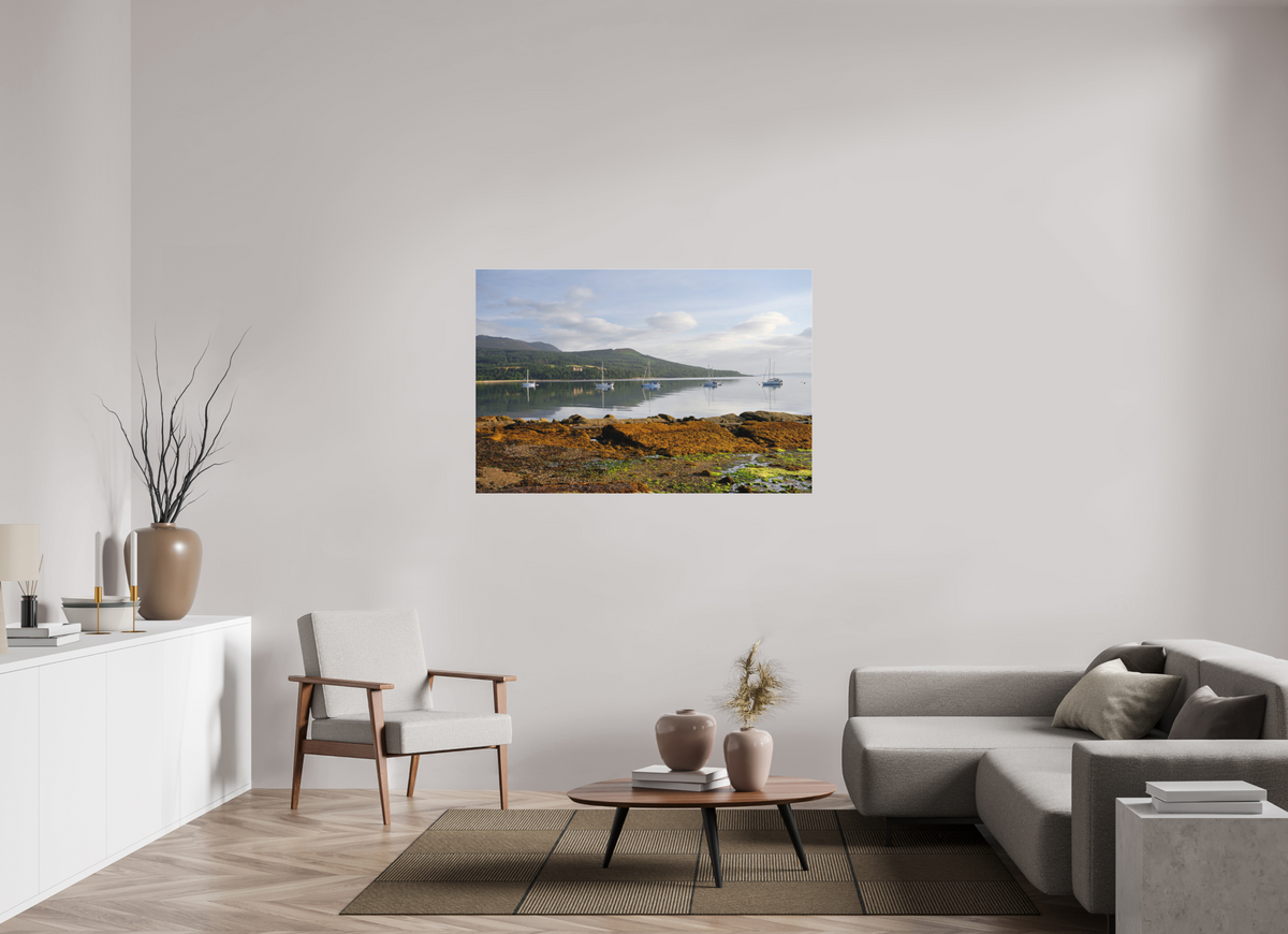 54 x 36″, Matte Acrylic Glass without frame Brodick Bay at sunrise on Matte Acrylic Glass without frame