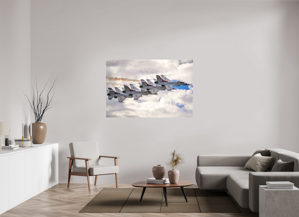 60 x 40″, Matte Acrylic Glass without frame F16 Thunderbirds Photo 8 under acrylic glass