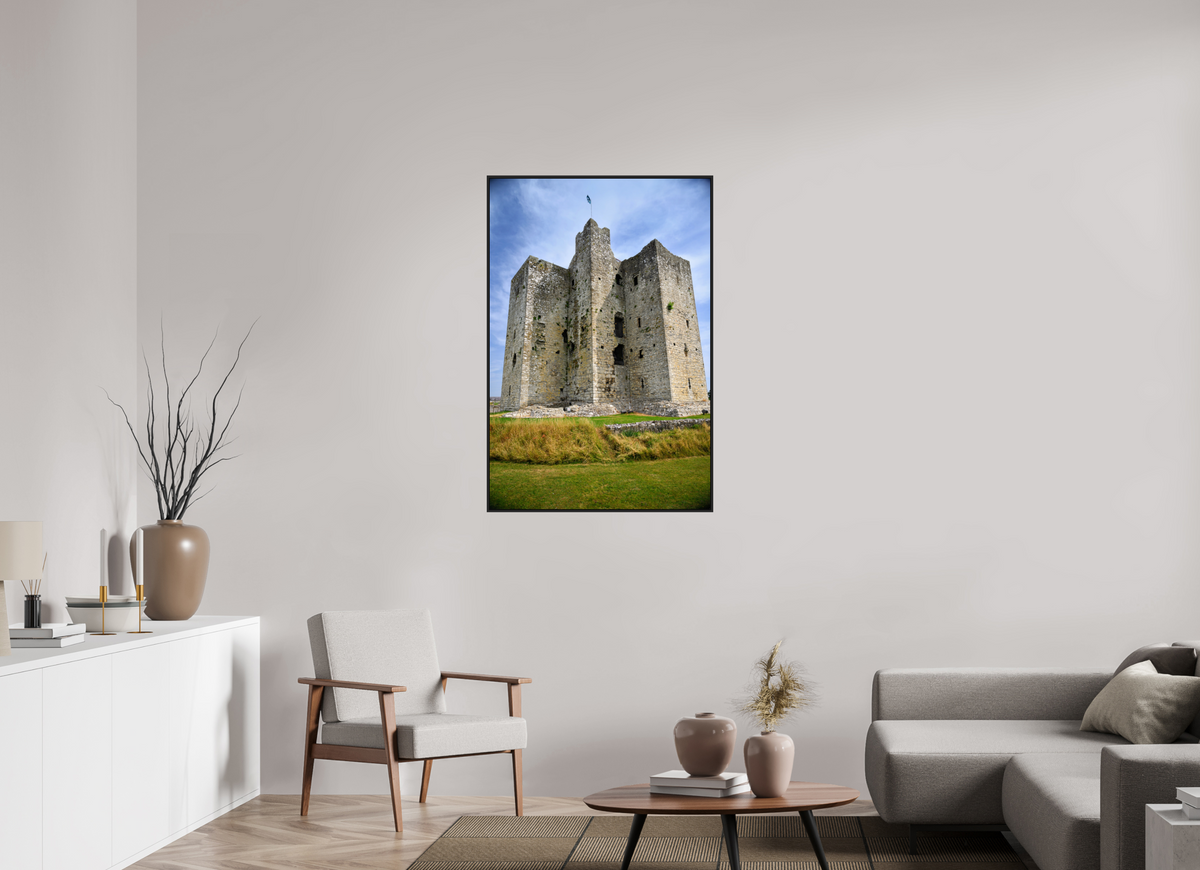 30 x 45″, Acrylic Glass Black matt .24" frame Trim Castle under acrylic glass with black frame