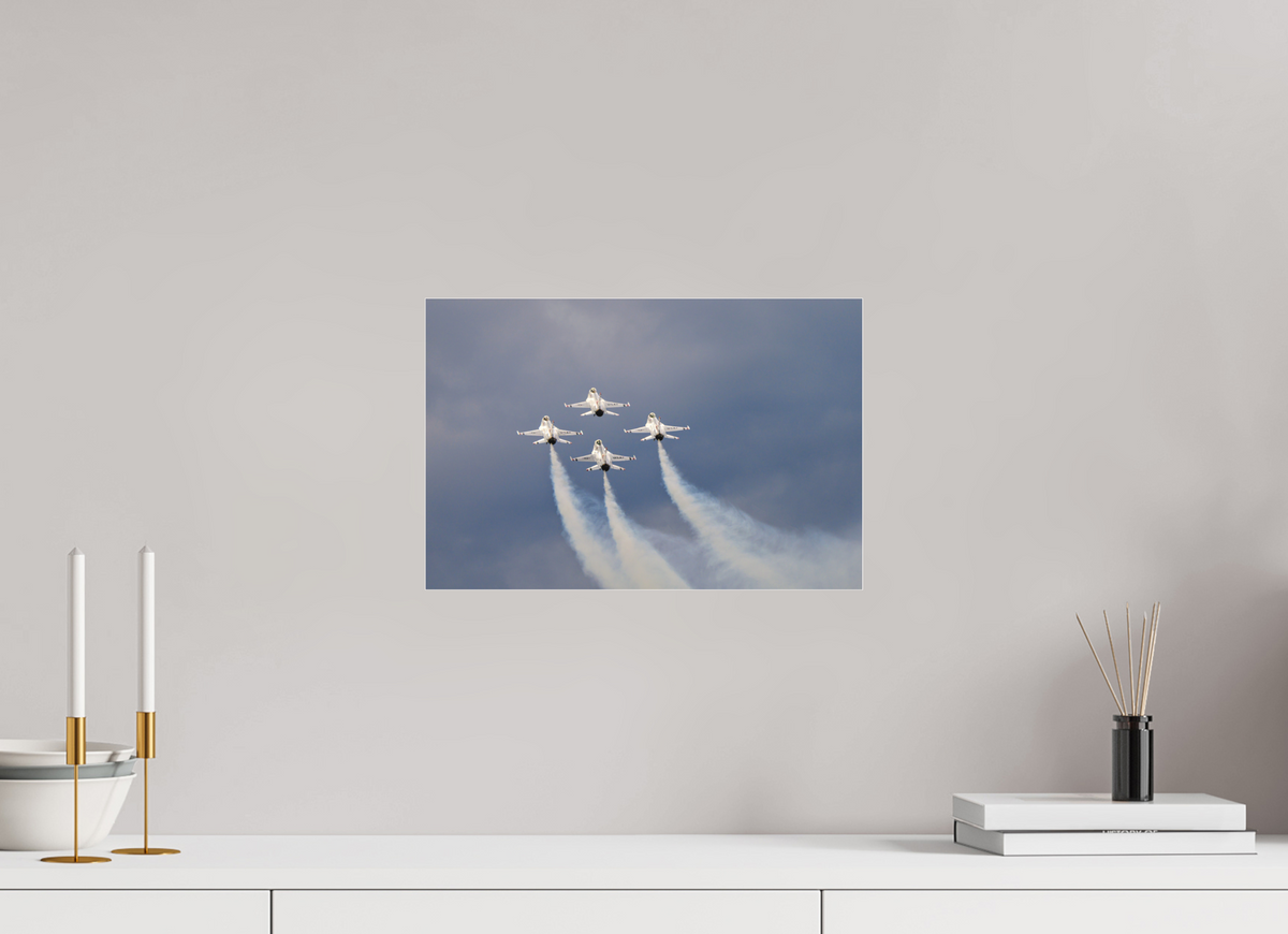 15 x 10″, Matte Acrylic Glass without frame F16 Thunderbirds Photo 11 under acrylic glass