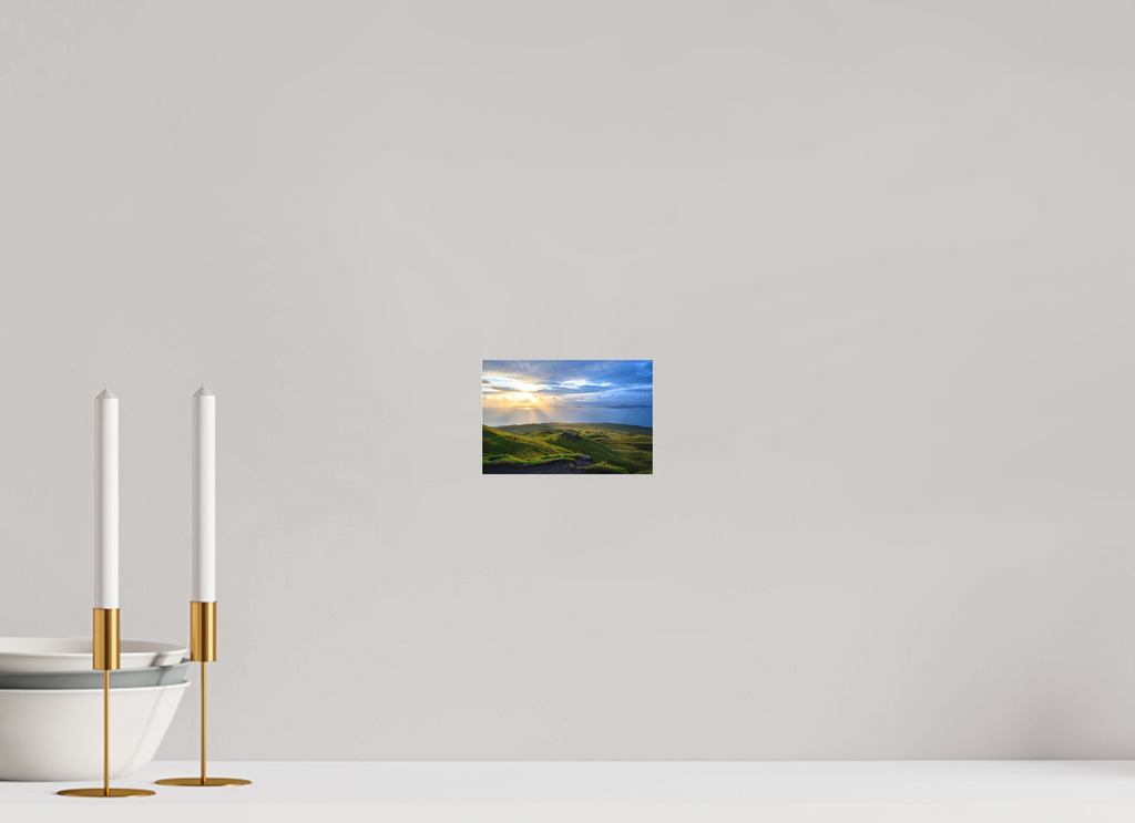 6 x 4″, Matte Acrylic Glass without frame Sunrise over the Sound of Raasay on Matte Acrylic Glass without frame