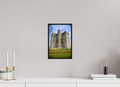 8 x 12″, Acrylic Glass Black matt .24" frame Trim Castle under acrylic glass with black frame