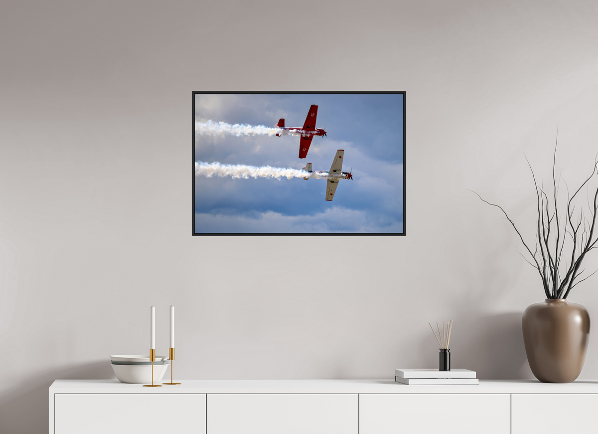 30 x 20″, Acrylic Glass Black matt .24" frame Yak 50 - photo 7 - under acrylic glass with black frame