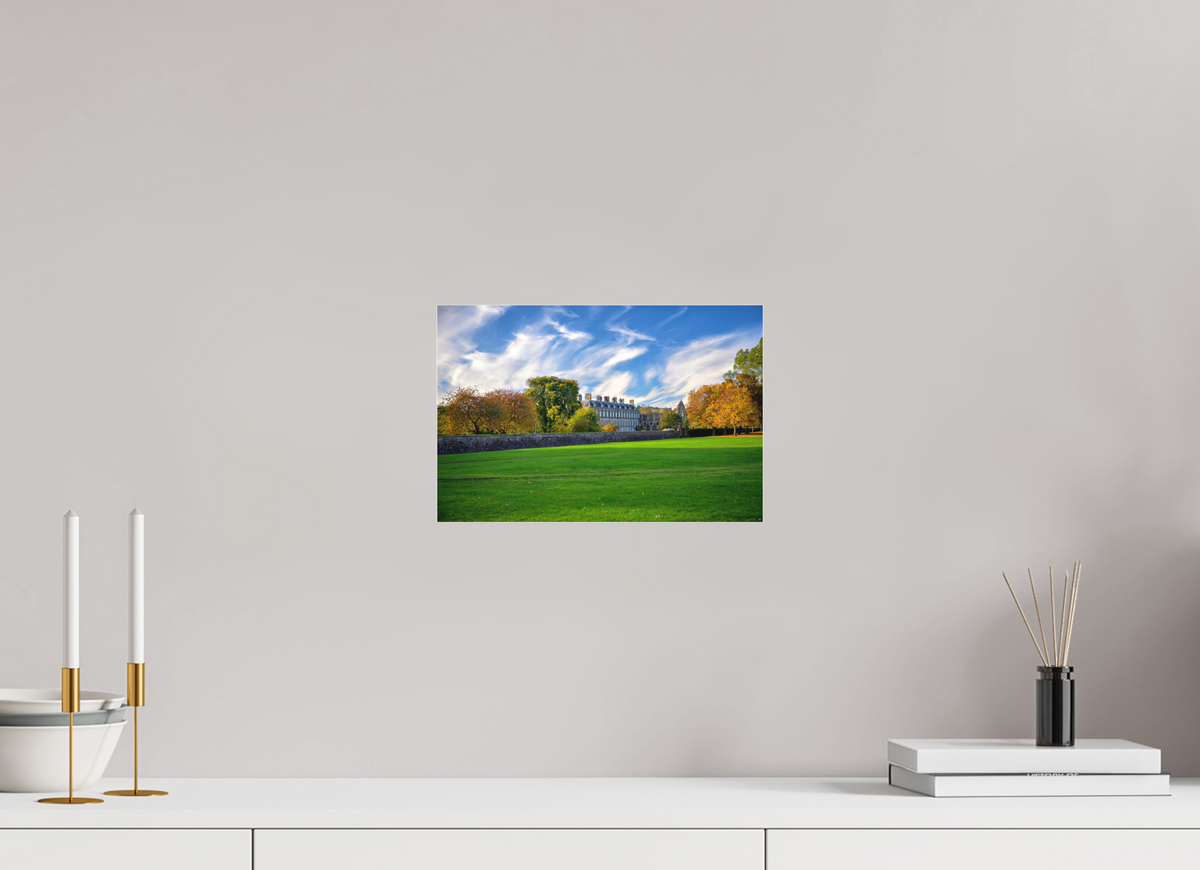 12 x 8″, Matte Acrylic Glass without frame Holyrood Palace on a bright sunny day on Matte Acrylic Glass without frame