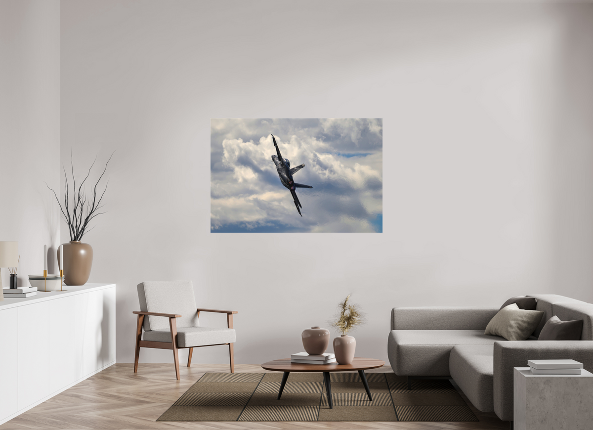 60 x 40″, Matte Acrylic Glass without frame F18A Super Hornet under acrylic glass