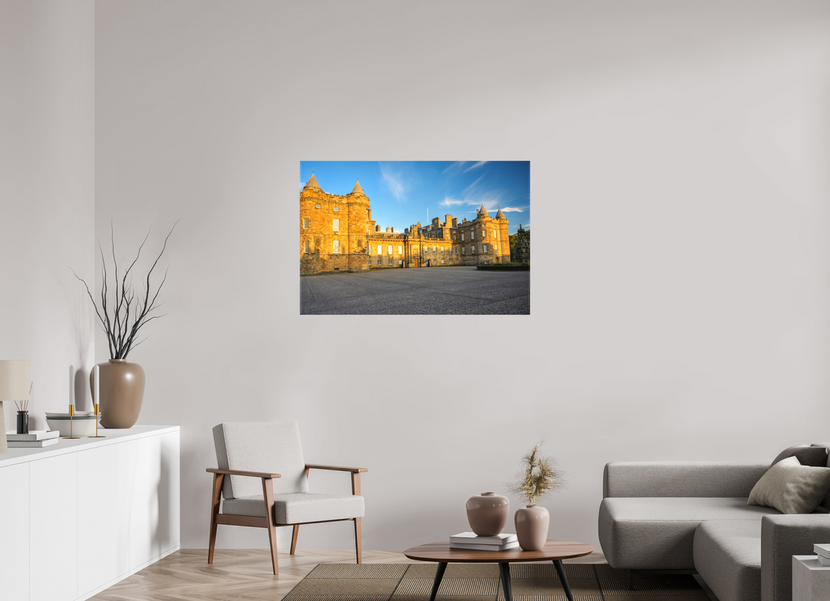 45 x 30″, Matte Canvas with wrapped edges - no frame Holyrood Palace at sunset on canvas